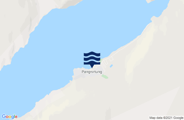 Mappa delle Getijden in Pangnirtung, Canada