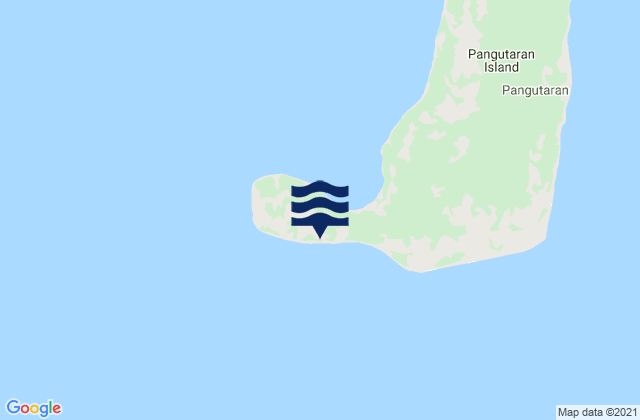 Mappa delle Getijden in Pangutaran Island, Philippines
