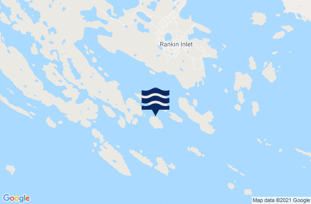 Mappa delle Getijden in Panorama Island, Canada