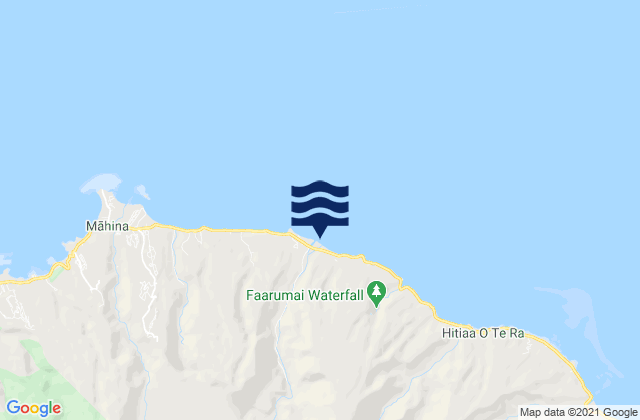 Mappa delle Getijden in Papenoo, French Polynesia