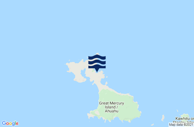 Mappa delle Getijden in Parapara Bay, New Zealand