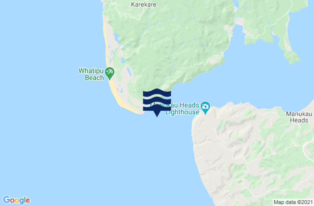 Mappa delle Getijden in Paratutae Island, New Zealand