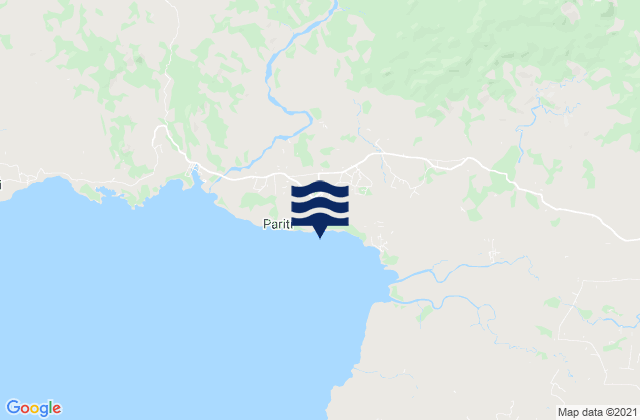 Mappa delle Getijden in Pariti, Indonesia