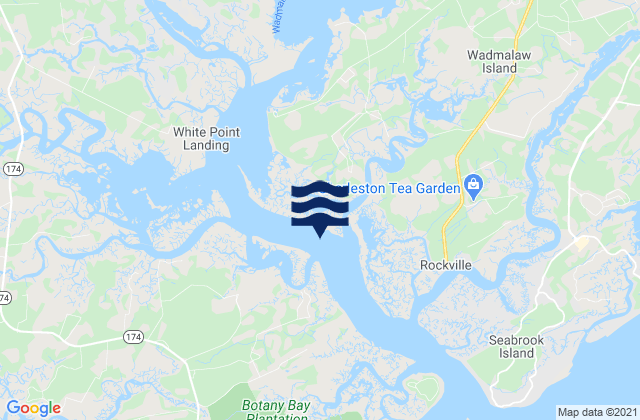 Mappa delle Getijden in Park Island (Tom Point Creek), United States