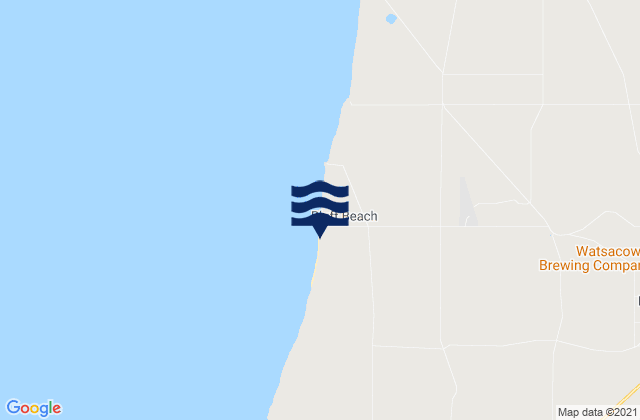 Mappa delle Getijden in Parsons Beach, Australia