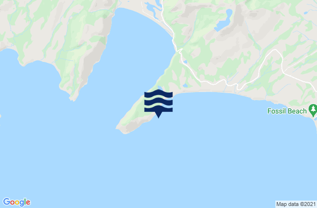 Mappa delle Getijden in Pasagshak Point, United States