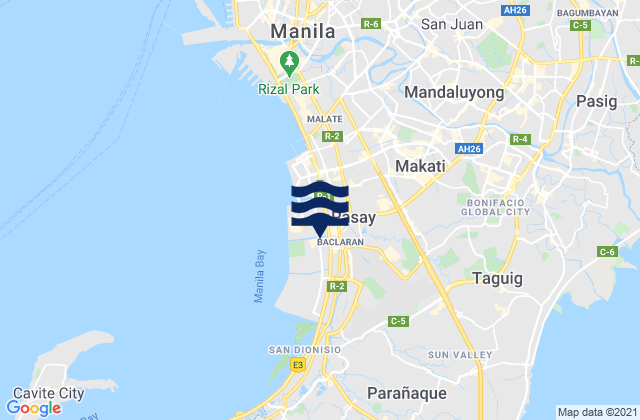 Mappa delle Getijden in Pateros, Philippines