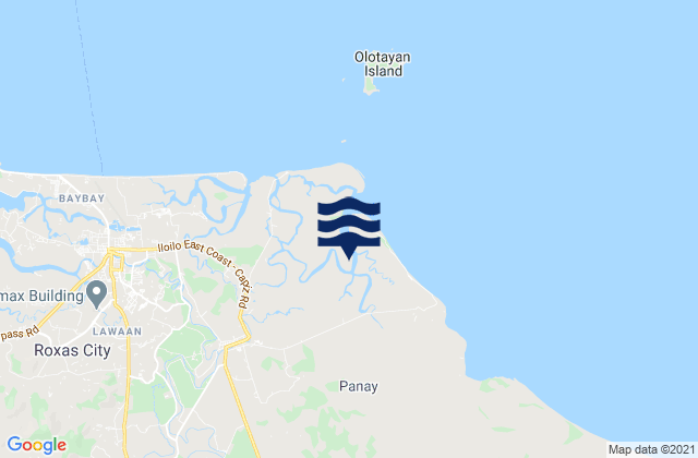 Mappa delle Getijden in Pawa, Philippines