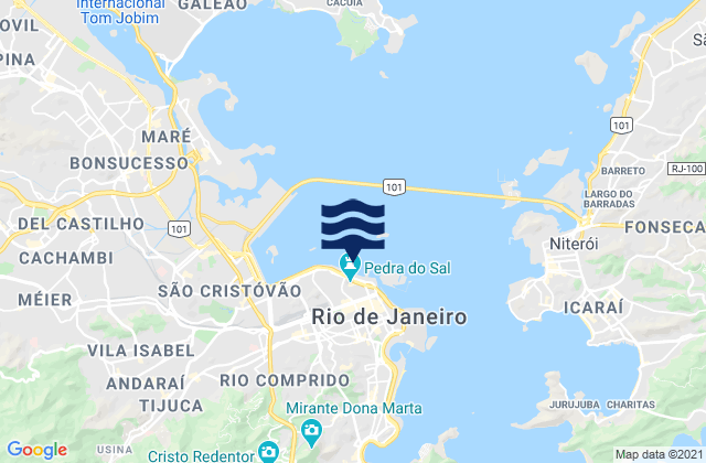 Mappa delle Getijden in Pedra do Sal, Brazil