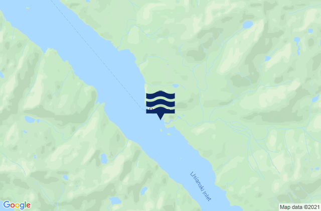 Mappa delle Getijden in Pelican Harbor Lisianski Inlet Ak, United States