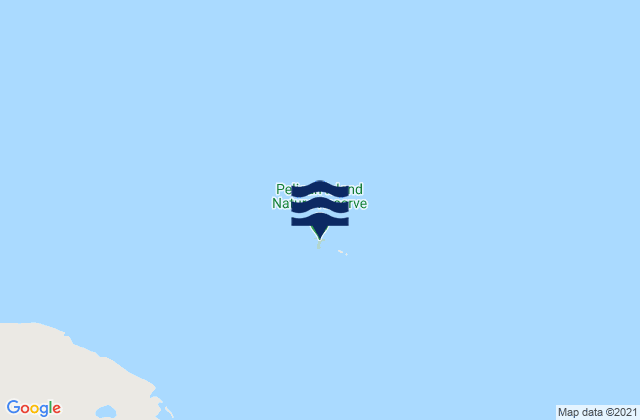 Mappa delle Getijden in Pelican Island, Australia