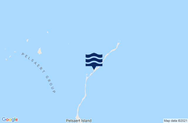 Mappa delle Getijden in Pelsaert Island, Australia