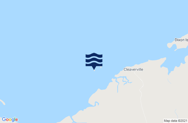 Mappa delle Getijden in Pemberton Island, Australia