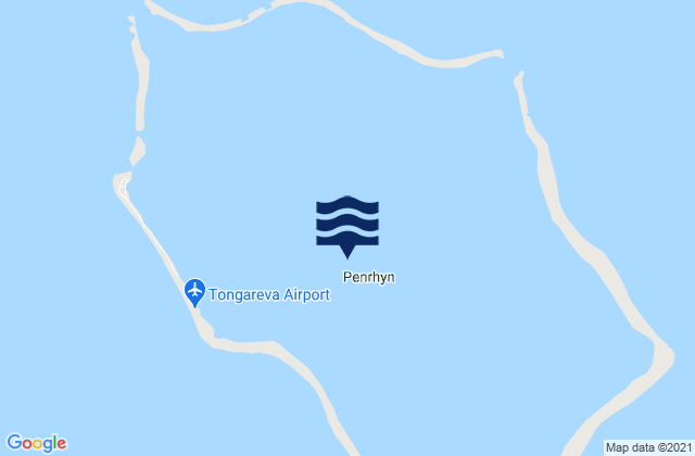 Mappa delle Getijden in Penrhyn (Tongareva) Island, Kiribati