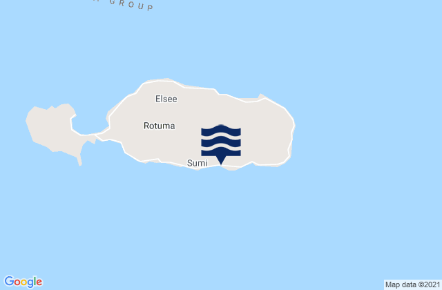 Mappa delle Getijden in Pepjei, Fiji