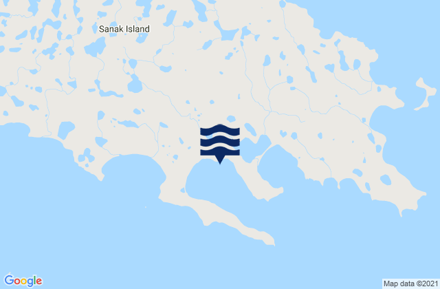 Mappa delle Getijden in Peterson Bay, United States