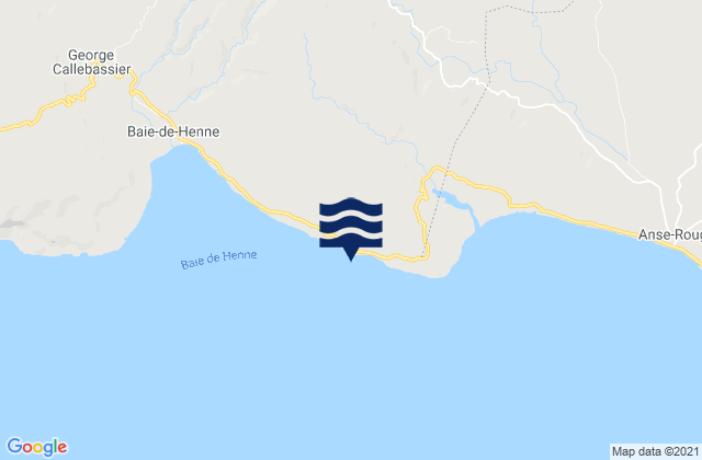 Mappa delle Getijden in Petite Anse, Haiti