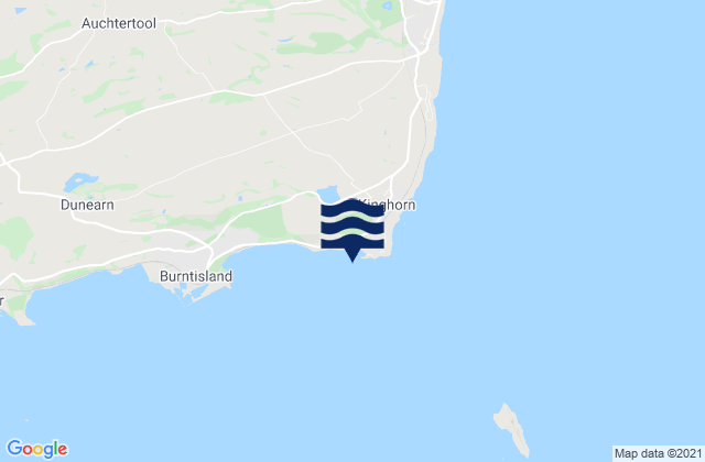 Mappa delle Getijden in Pettycur Bay Beach, United Kingdom
