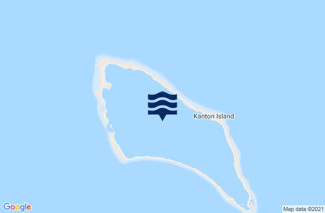 Mappa delle Getijden in Phoenix Islands, Kiribati