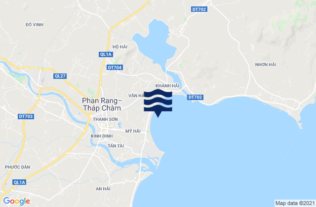 Mappa delle Getijden in Phường Mỹ Bình, Vietnam