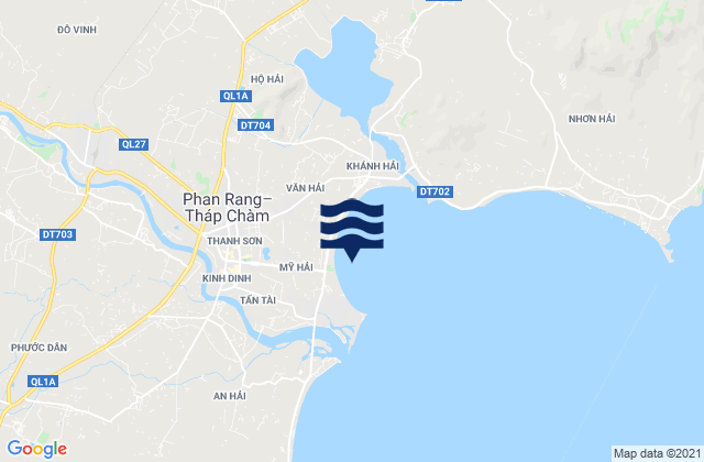 Mappa delle Getijden in Phường Mỹ Hải, Vietnam
