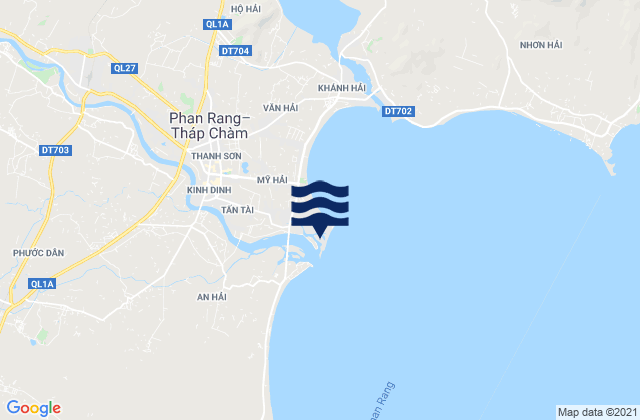 Mappa delle Getijden in Phường Đông Hải, Vietnam