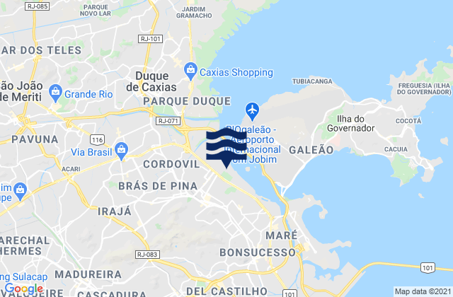 Mappa delle Getijden in Pico da Barra, Brazil