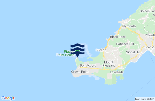 Mappa delle Getijden in Pigeon Point, Trinidad and Tobago