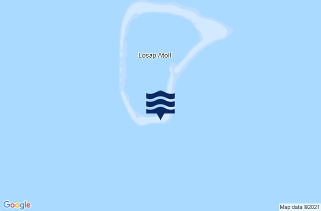 Mappa delle Getijden in Piis, Micronesia