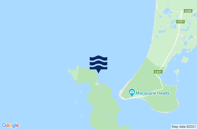 Mappa delle Getijden in Pilot Bay, Australia