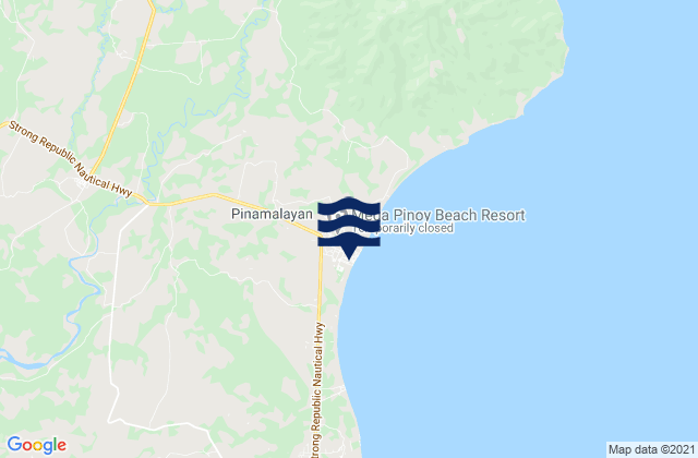 Mappa delle Getijden in Pinamalayan, Philippines