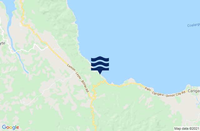 Mappa delle Getijden in Pinamopoan, Philippines