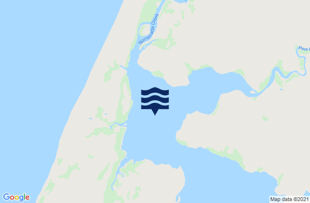 Mappa delle Getijden in Pine River Bay, Australia