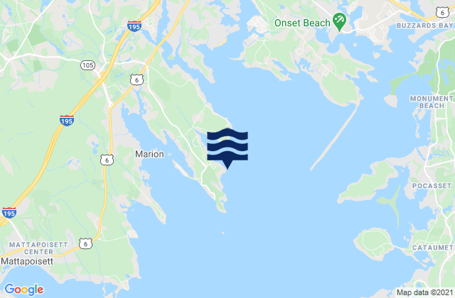 Mappa delle Getijden in Piney Point, United States