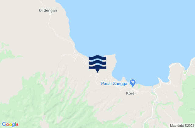 Mappa delle Getijden in Piong, Indonesia