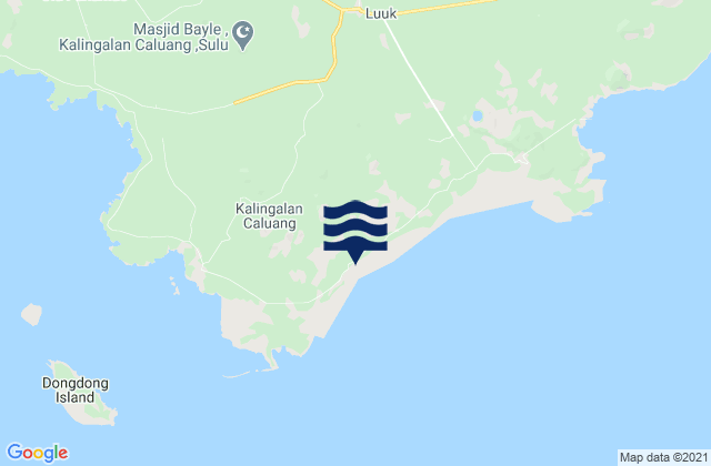 Mappa delle Getijden in Pitogo, Philippines