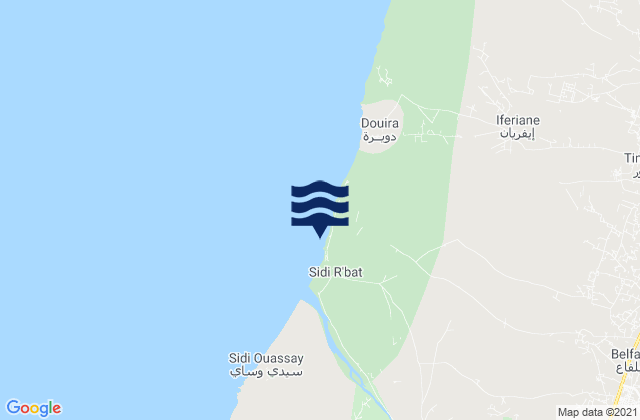 Mappa delle Getijden in Plage Sidi-Rbat, Morocco