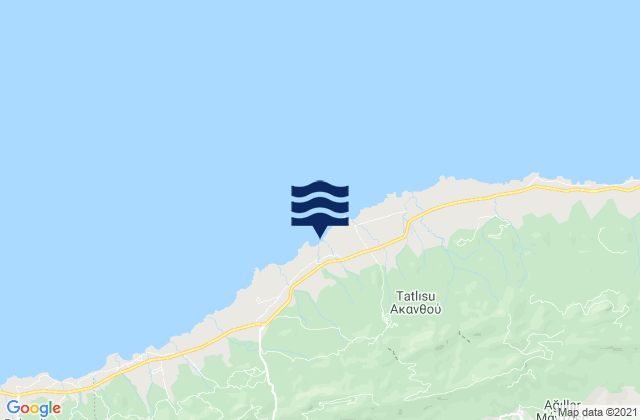 Mappa delle Getijden in Platáni, Cyprus