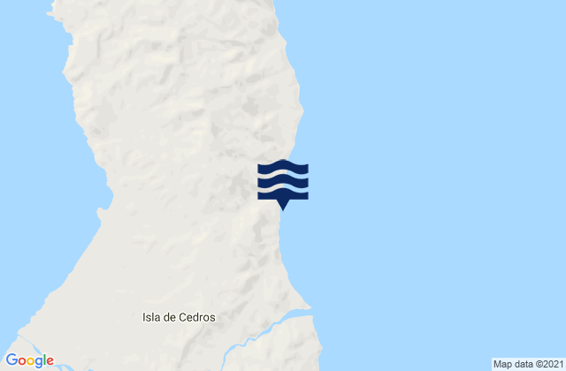 Mappa delle Getijden in Playa Elefante (Isla Cedros), Mexico
