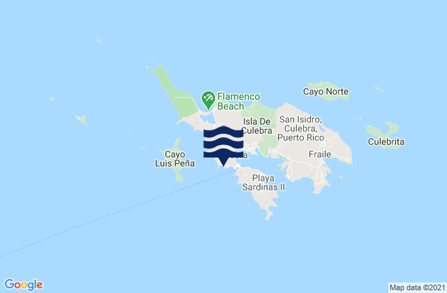 Mappa delle Getijden in Playa Sardinas I Barrio, Puerto Rico
