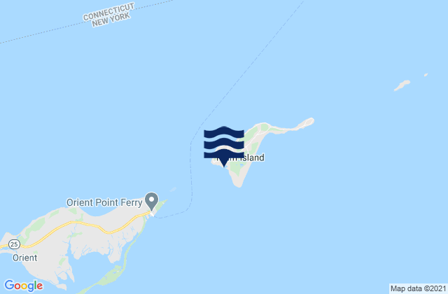 Mappa delle Getijden in Plum Gut Harbor (Plum Island), United States