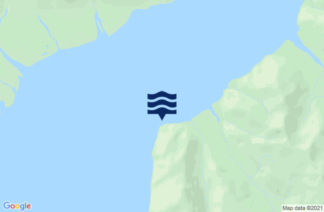 Mappa delle Getijden in Point Latouche (Yakutat Bay), United States