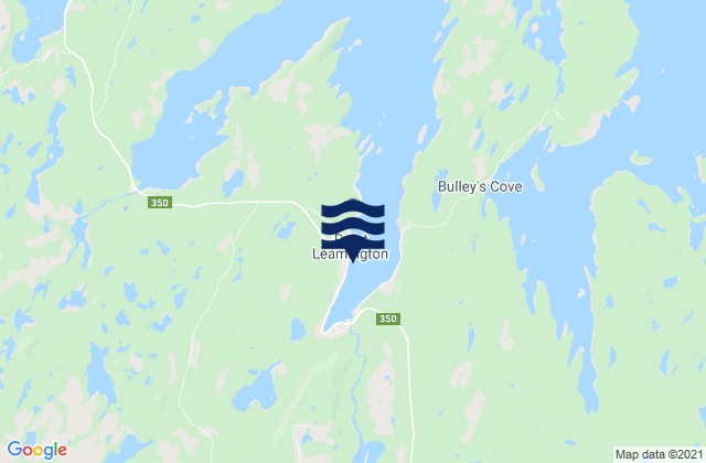 Mappa delle Getijden in Point Leamington Harbour, Canada