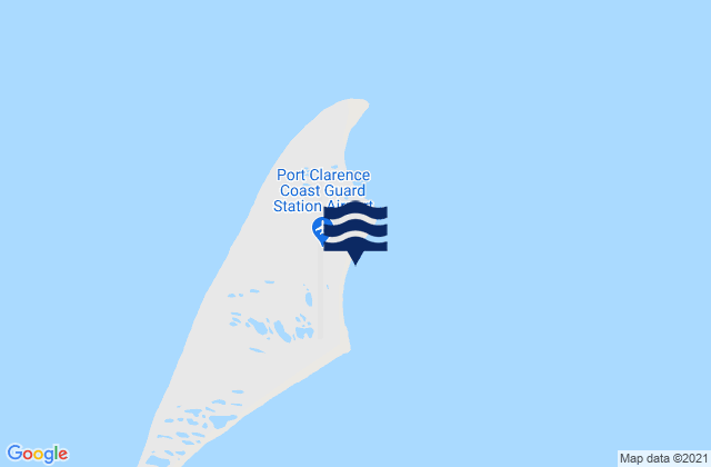 Mappa delle Getijden in Point Spencer Port Clarence, United States