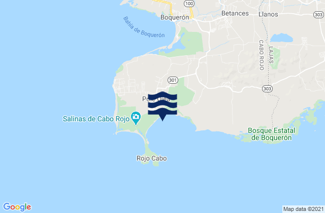 Mappa delle Getijden in Pole Ojea, Puerto Rico