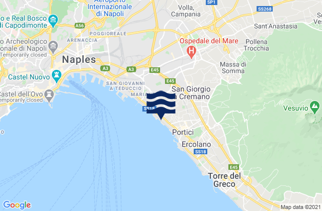 Mappa delle Getijden in Pomigliano d'Arco, Italy