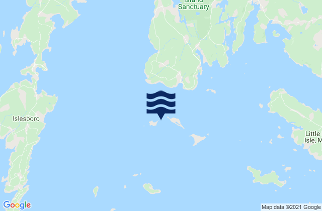 Mappa delle Getijden in Pond Island-Western Island, United States