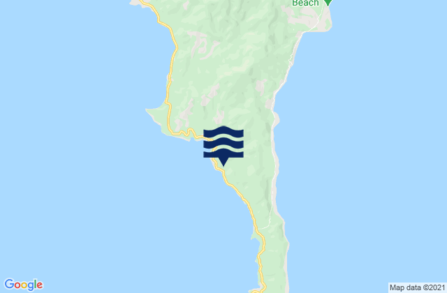 Mappa delle Getijden in Pondaguitan, Philippines