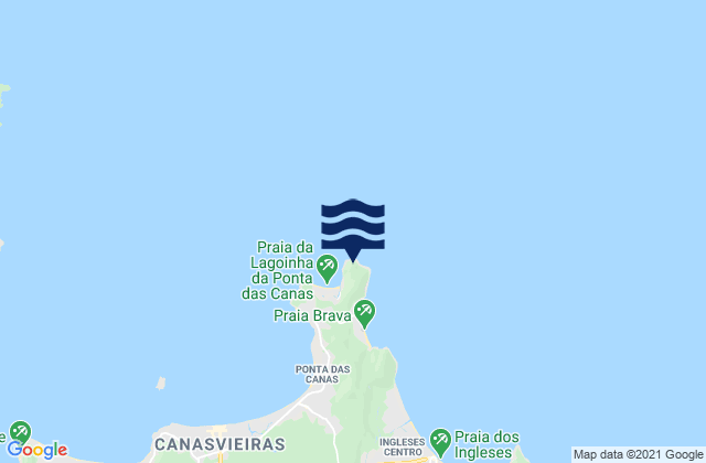 Mappa delle Getijden in Ponta Do Rapa, Brazil