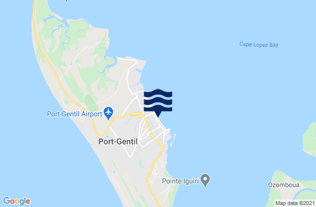Mappa delle Getijden in Port-Gentil, Gabon